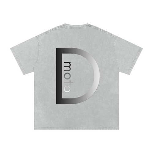 defy moto tee shirt gray