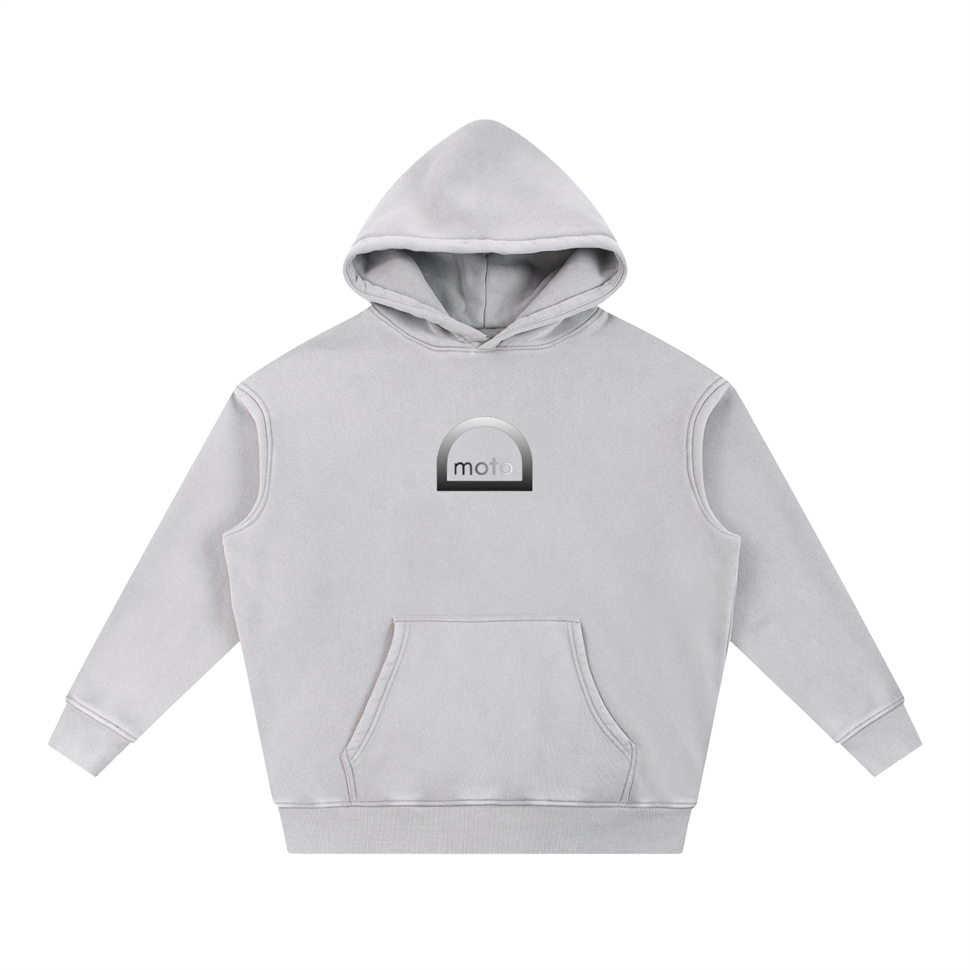defy moto hoodie gray