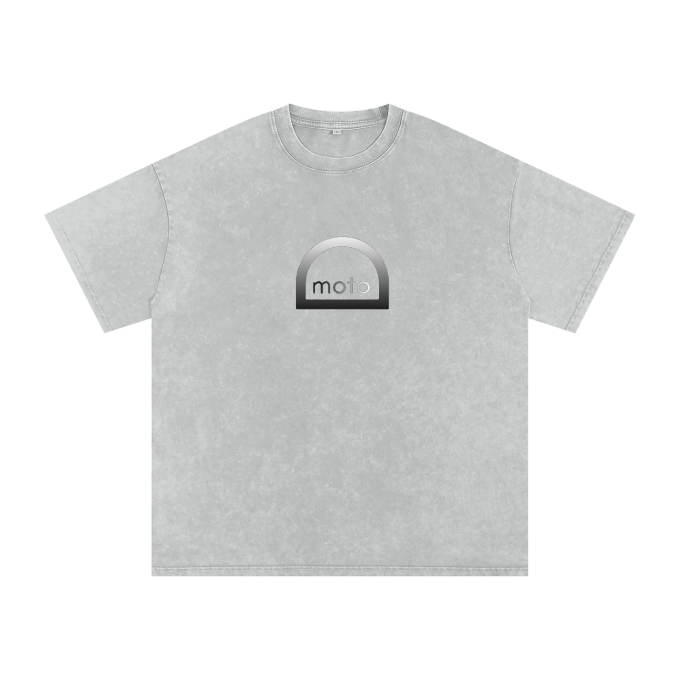 defy moto tee shirt gray