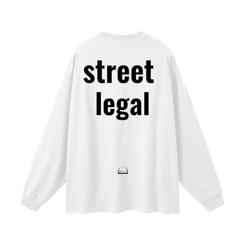 defy moto "street legal" long sleeve white